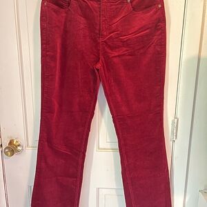 St. John's Bay Rich Red Corduroy Pants